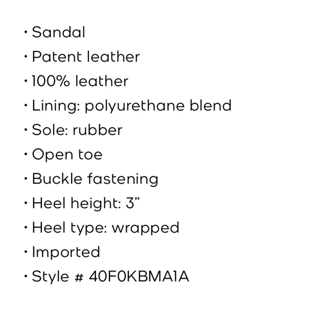 EUC • Michael Kors • Kimberly Patent Sandals - Picture 4 of 6